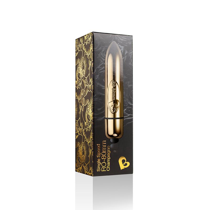 RO-80 Single Speed Bullet Champagne Gold Vibrator Toy Gold > Vibrators > Mini Vibrators