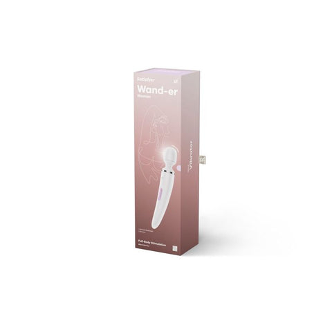 Satisfyer Wand-er Woman Rechargeable Massage Wand – White Massage Wand > Sex Toys > Massage Wands
