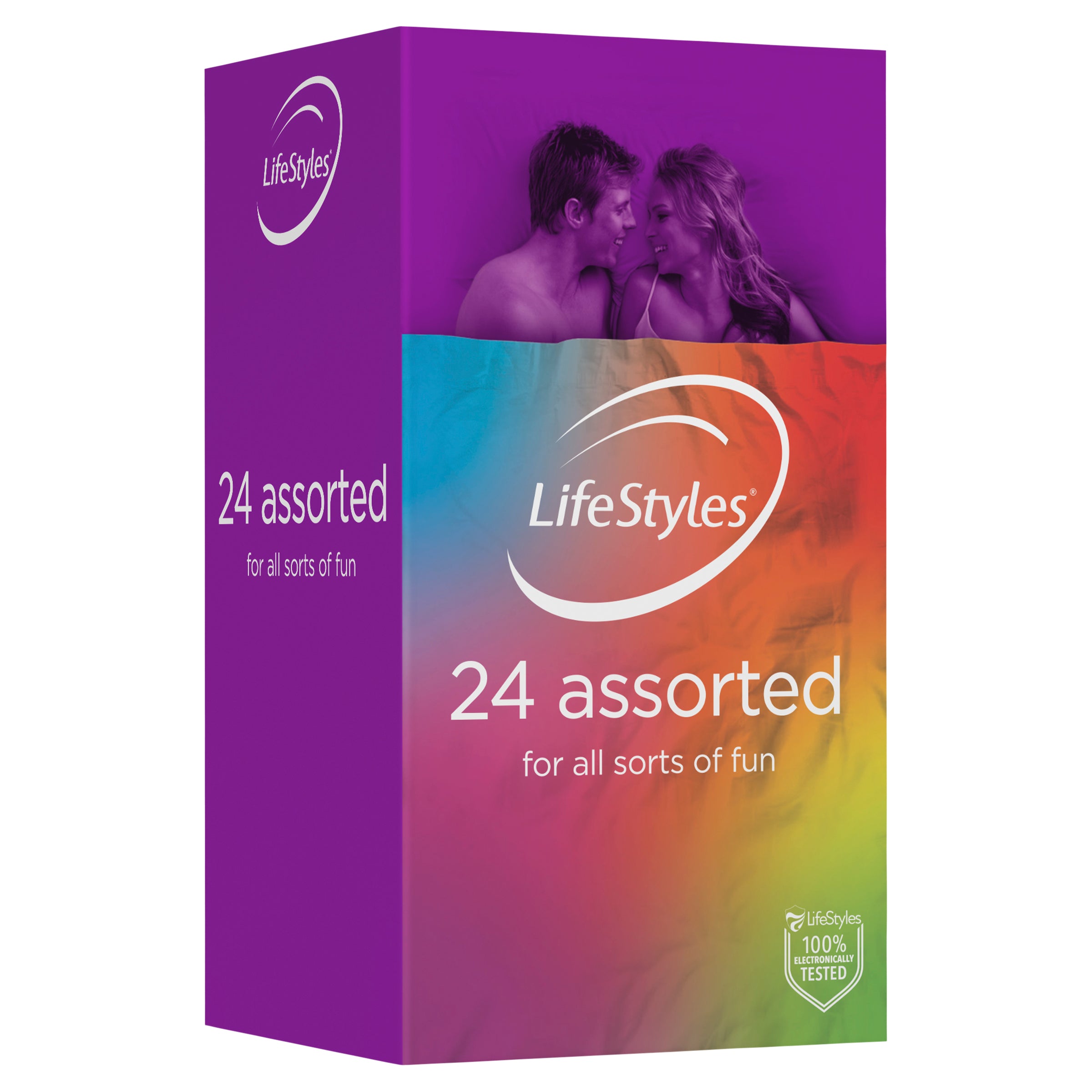 LifeStyles Assorted Condoms – Lubricated Variety Pack 20 Pack Secondary image