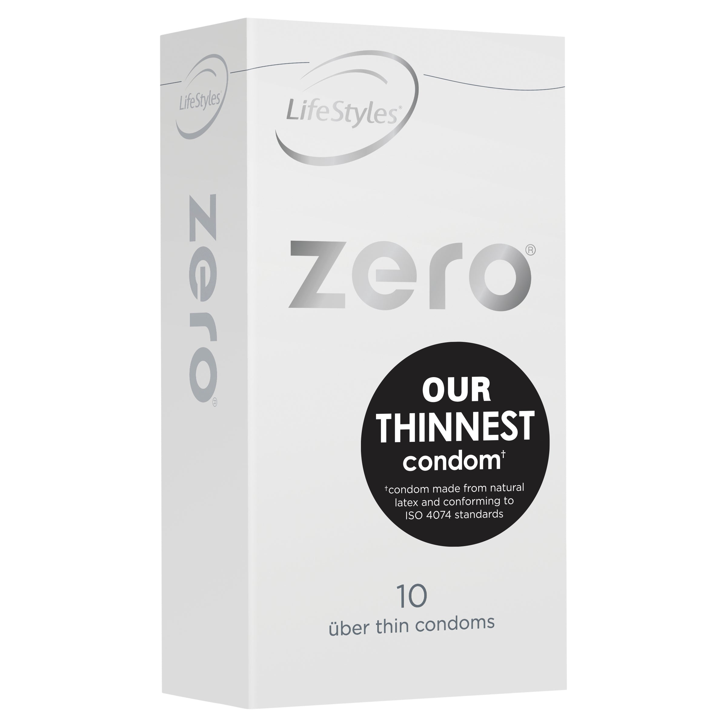 Lifestyles Zero 10 Ultra Thin Condoms for Enhanced Sensation and Natural Connection Default Title Condoms