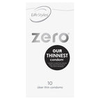 LifeStyles Zero Thin Lubricated Condoms – 52mm Condom 10 Pack > Essentials > Condoms