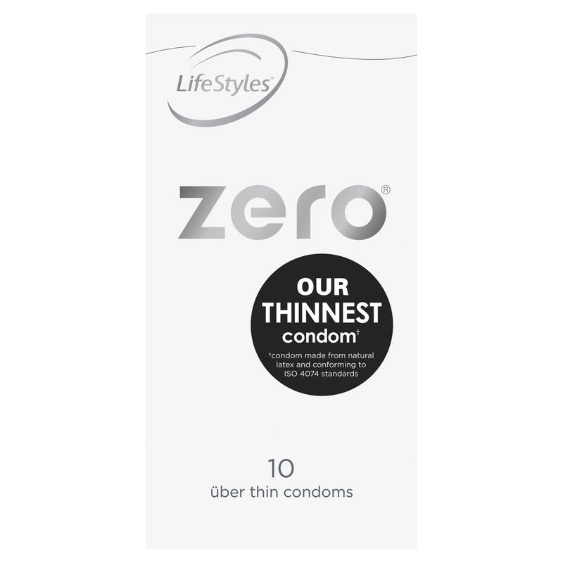 LifeStyles Zero Thin Lubricated Condoms – 52mm Condom 10 Pack > Essentials > Condoms