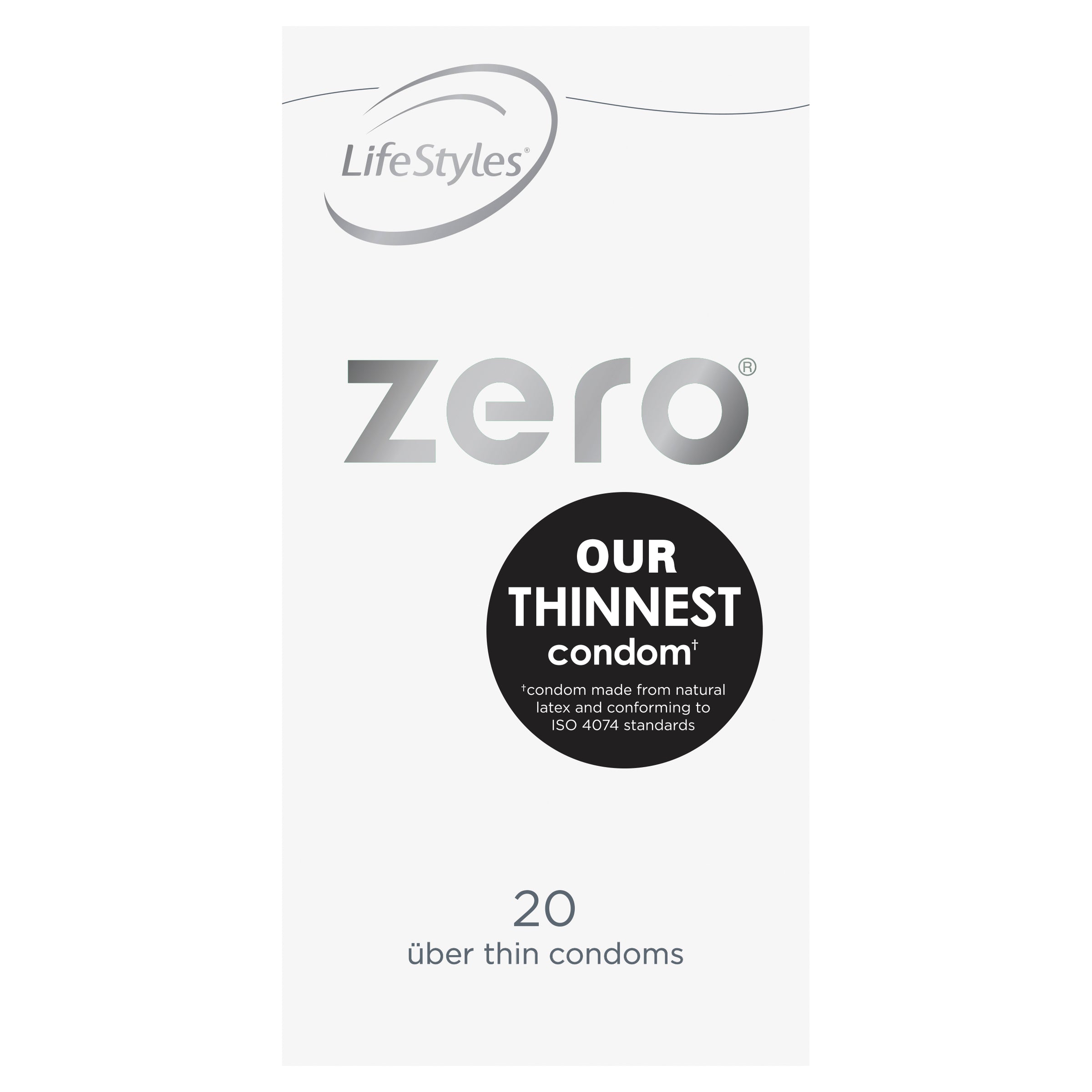 LifeStyles Zero Condoms – Uber Thin Lubricated Condoms 20 Pack > Essentials > Condoms