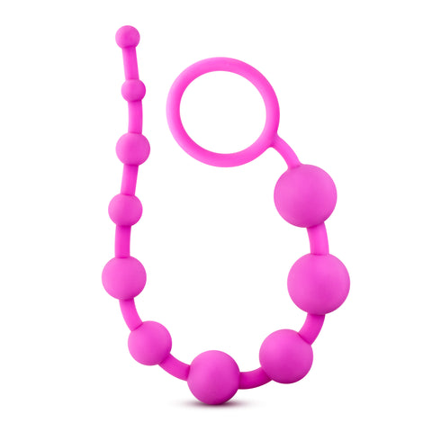 Luxe Silicone 10 Beads Pink 12.5 Inch Anal Toy > Anal Range > Anal Beads