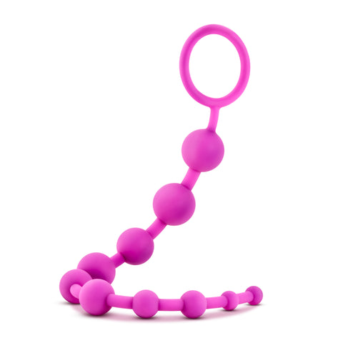 Luxe Silicone 10 Beads Pink 12.5 Inch Anal Toy > Anal Range > Anal Beads