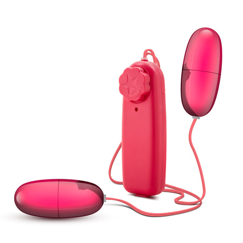 B Yours Double Pop Eggs Cerise Vibrating Pleasure Set BULLETS