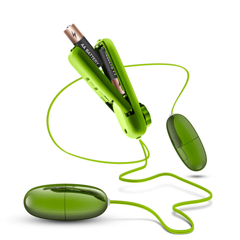 B Yours Double Pop Eggs Lime Vibrating Pleasure Set BULLETS