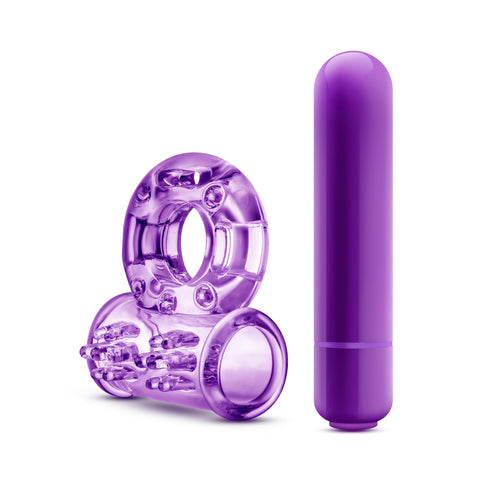 Play With Me Couples Play Vibrating Cock Ring in Purple Cock Rings Vibrating