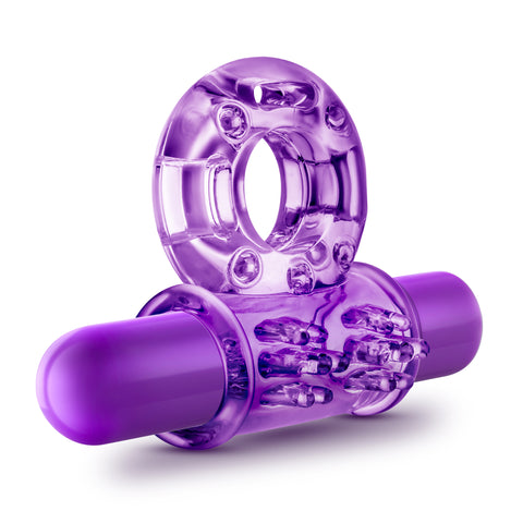 Play With Me Couples Play Vibrating Cock Ring in Purple Cock Rings Vibrating