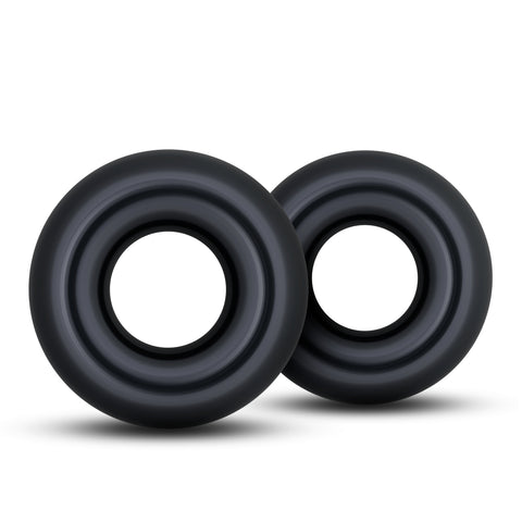 Stay Hard Donut Rings Oversized Black COCK RING Set