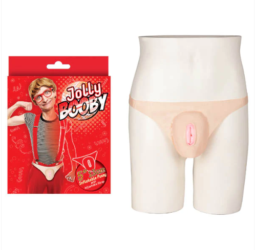 Jolly Booby Inflatable Pussy – Compact Inflatable Sex Toy Made from Body-Safe Vinyl > Novelties > Gag Gifts