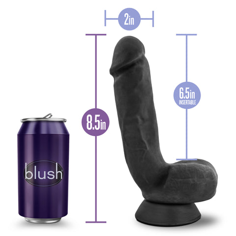Au Naturel Bold Pound Dildo 8.5 Inch Black DONGS