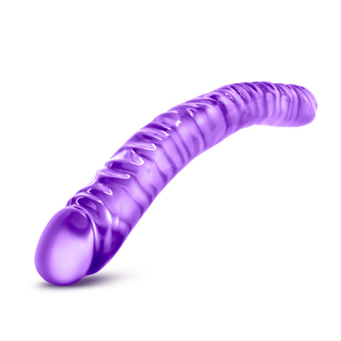 B Yours Double Dildo Purple 18in Double Dongs