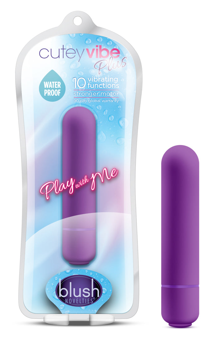 Play With Me Cutey Vibe Plus Purple Compact Bullet Toy Purple > Vibrators > Mini Vibrators
