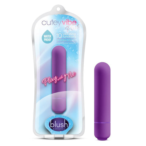 Play With Me Cutey Vibe Plus Purple Compact Bullet Toy BULLETS