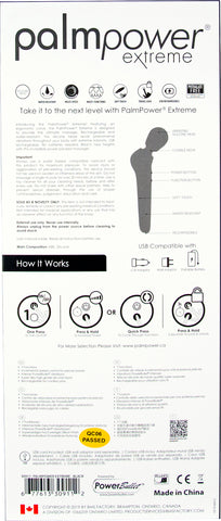 PalmPower Extreme (Black) – Powerful Electric Massager Electric Massager