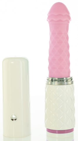 Pillow Talk Feisty Pink Thrusting Vibrator with Silicone Pink DONGS Thrusting