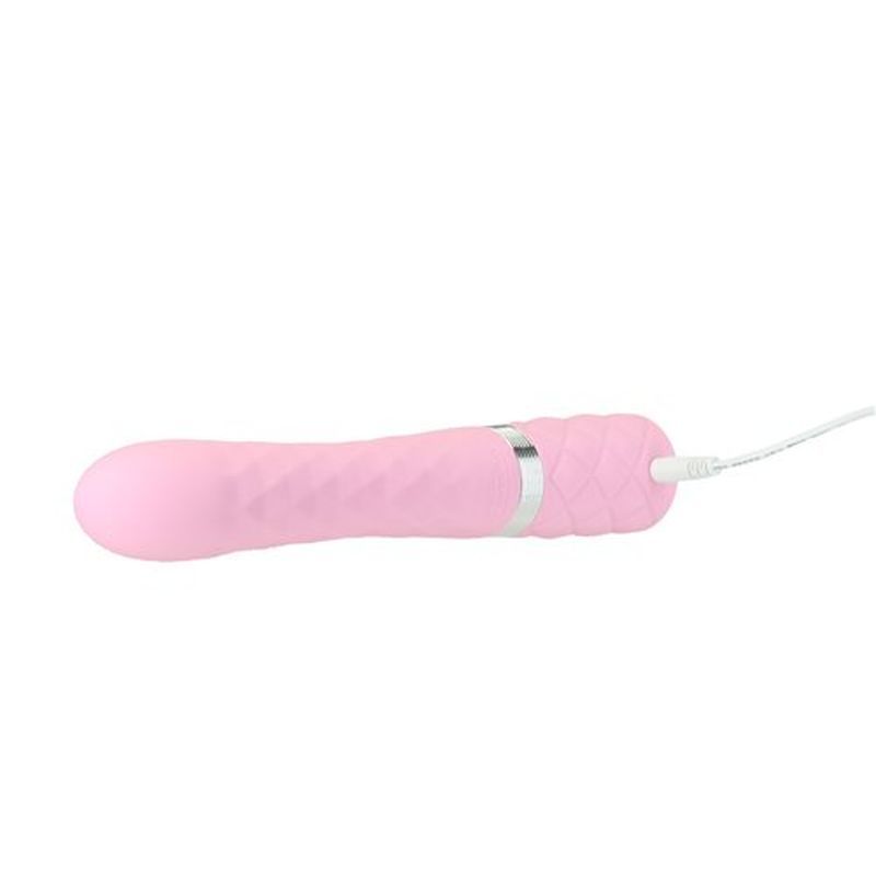 Pillow Talk Lively Pink 8 Inch Rabbit Dual Massager Clitoral Stimulator > Vibrators > Ladies > Rabbit