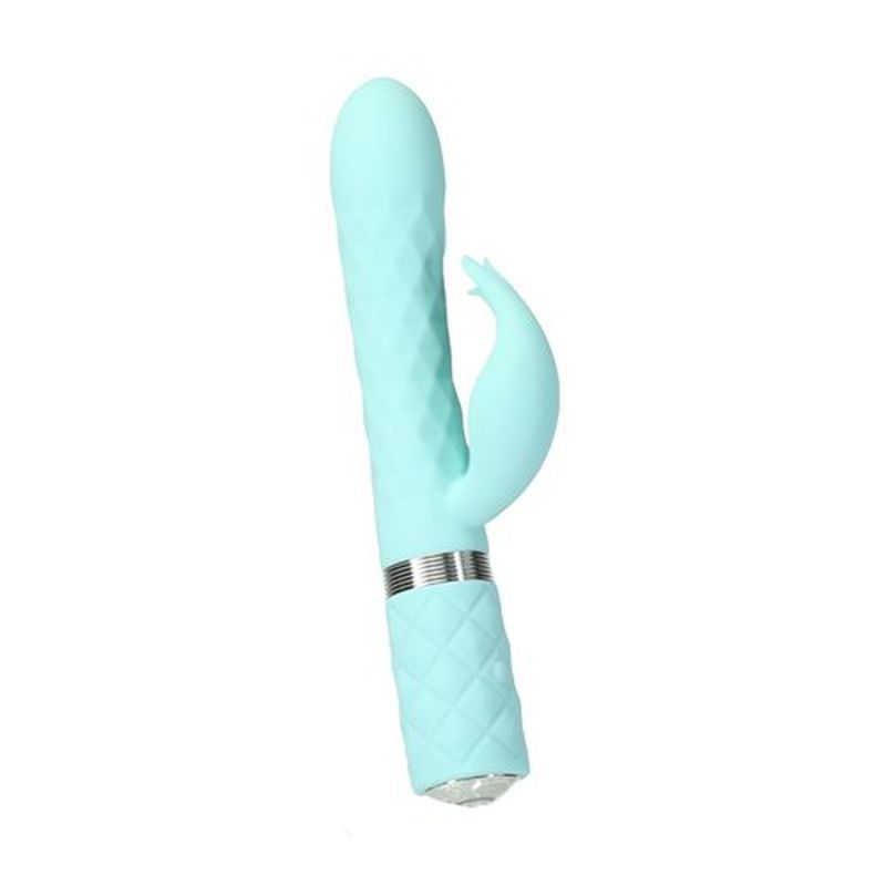 Pillow Talk Lively Teal Rabbit Vibrator VIBRATORS-RABBIT