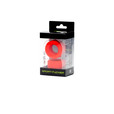 Nutt Job Set by Sport Fucker Red Comfortable Rings - Cock and Ball Set COCK RING Set