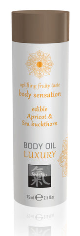 Shiatsu Luxury Edible Body Oil with Apricot and Sea Buckthorn Default Title > Essentials > Massage Oil