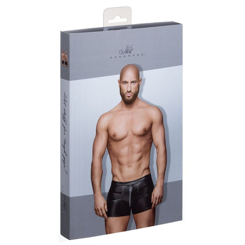 Sexy Tight-Fitting Shorts With Zipper and Stylish Seams Design Mens Apparel
