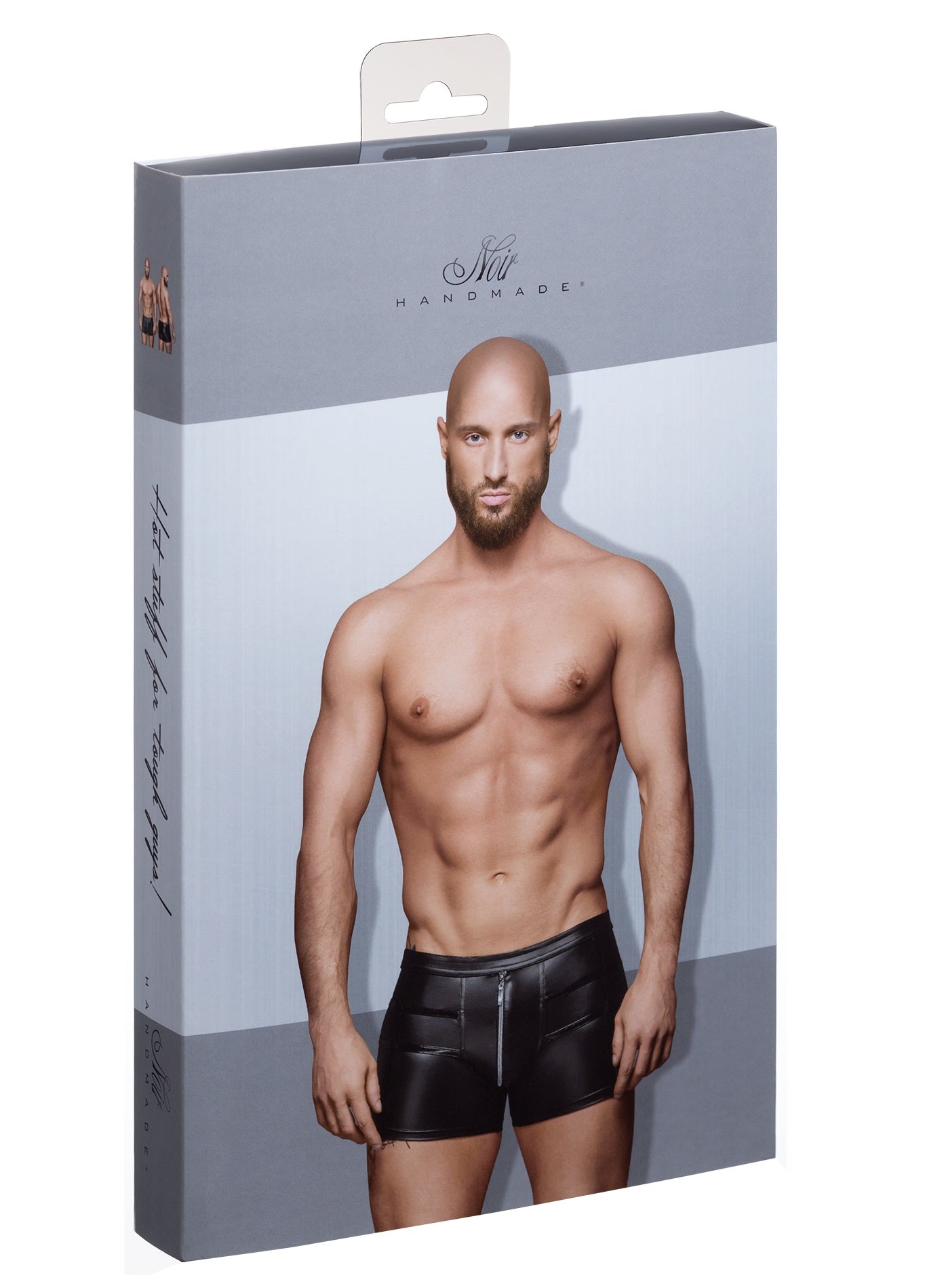 Sexy Tight-Fitting Shorts With Zipper and Stylish Seams Design Mens Apparel