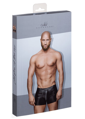Sexy Tight-Fitting Shorts With Zipper and Stylish Seams Design Mens Apparel