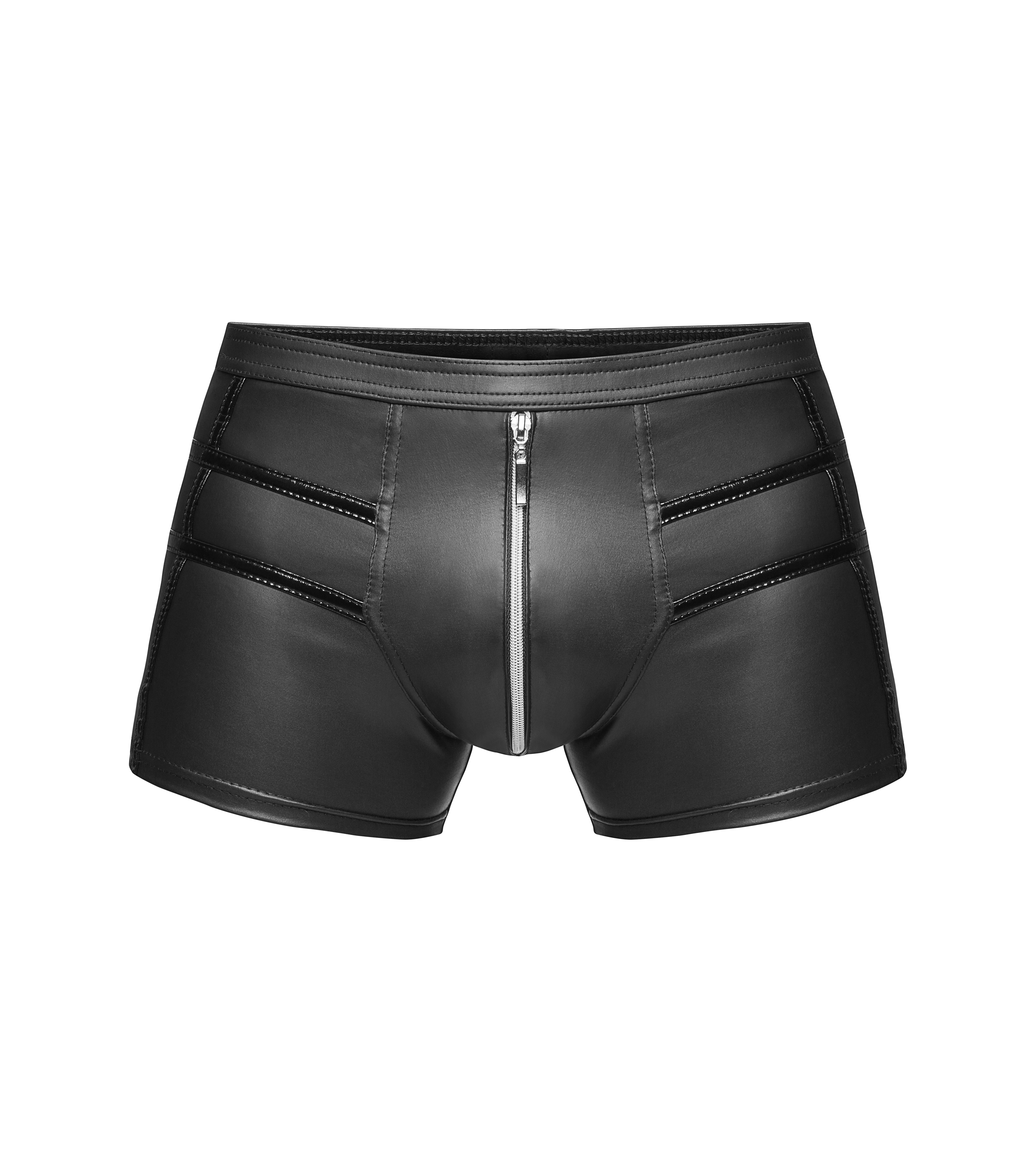 Sexy Tight-Fitting Shorts With Zipper and Stylish Seams Design Mens Apparel