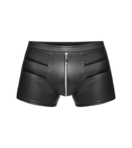 Sexy Tight-Fitting Shorts With Zipper and Stylish Seams Design Mens Apparel