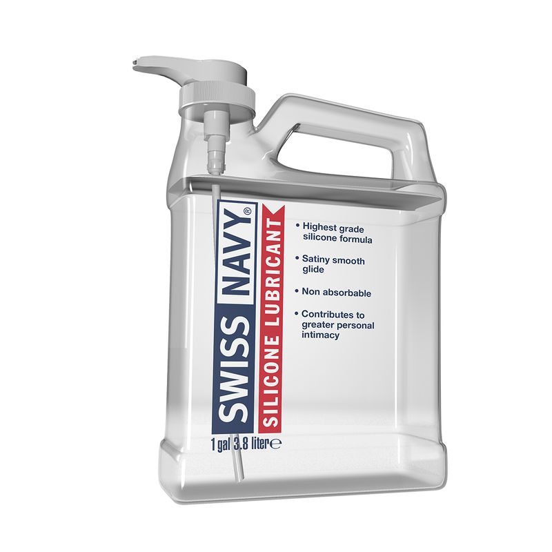 Swiss Navy Silicone Lubricant 1 Gallon 3.8 Liters Long Lasting Glide Secondary image
