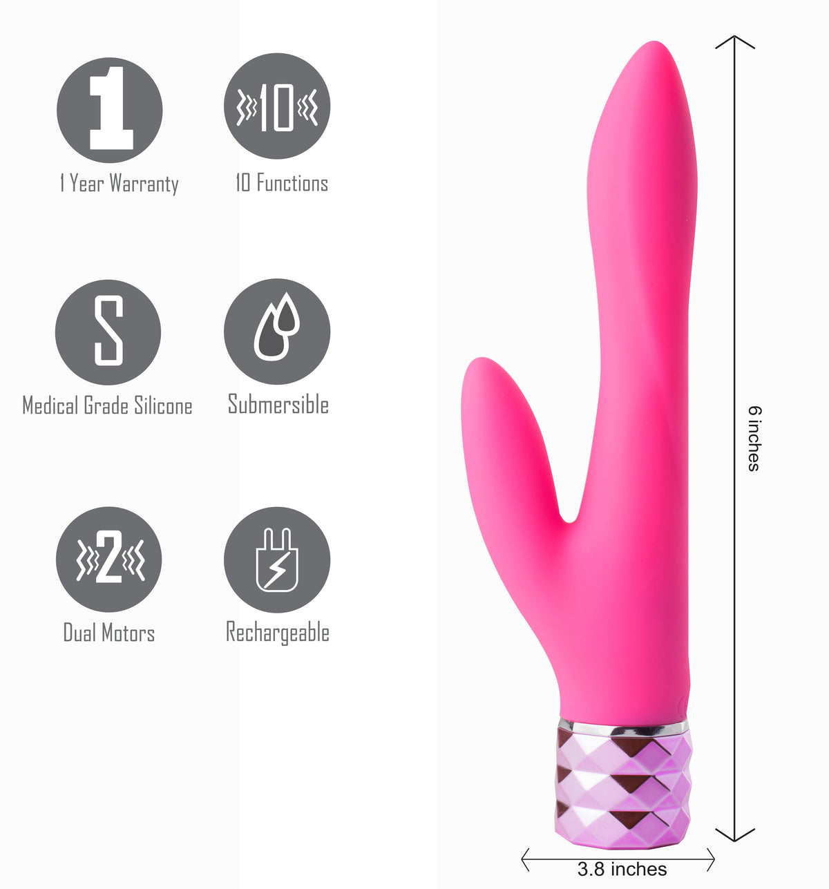 Maia Victoria 15.2cm Rabbit Vibrator > Vibrators > Ladies > Rabbit