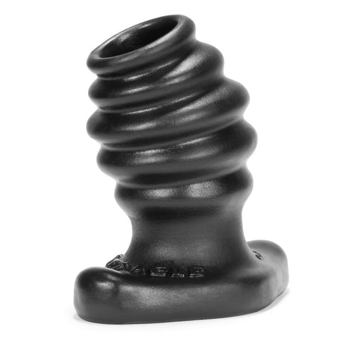 Butthole 2 Hollow Plug Medium Black Silicone > Anal Range > Tunnel and Stretchers