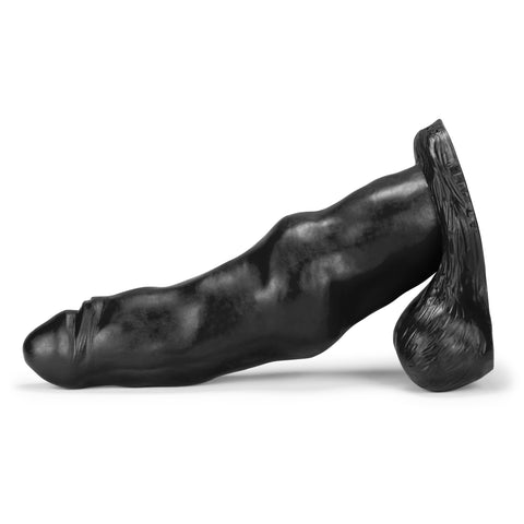 Pit-Bull Dildo Black 9.5 Inch Total Length 14.5 Inch Width Fantasy Dongs