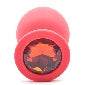Silicone 3.5 Inch Anal Plug Large with Red Diamond – Luxury Butt Plug > Anal Range > Jewel Butt Plugs