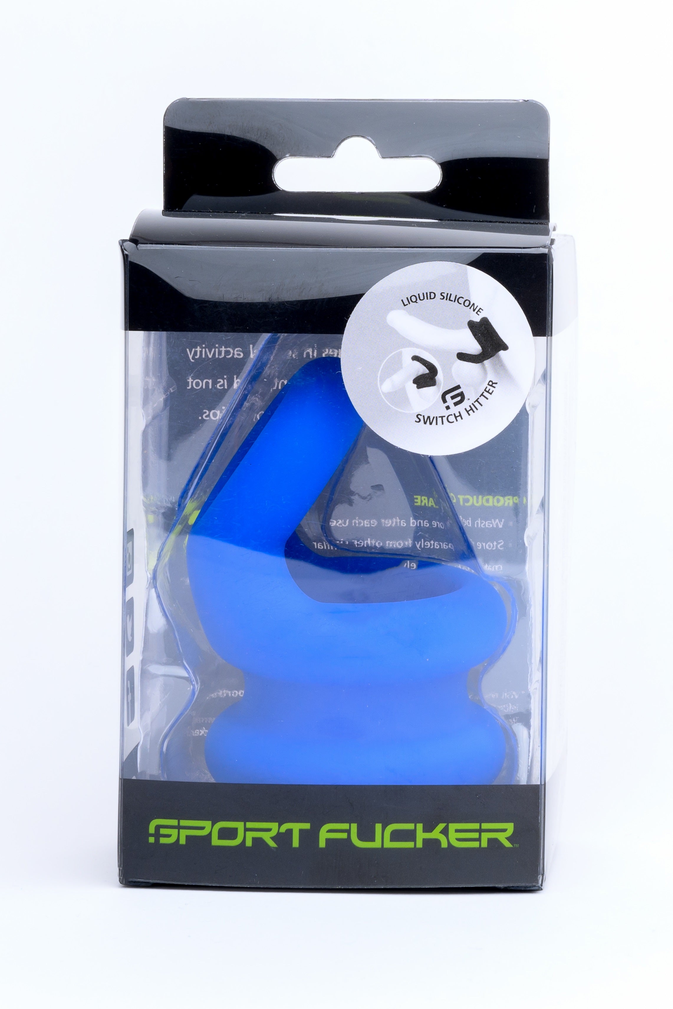 Sport Fucker Switch Hitter Cock Ring and Ball Stretcher Blue