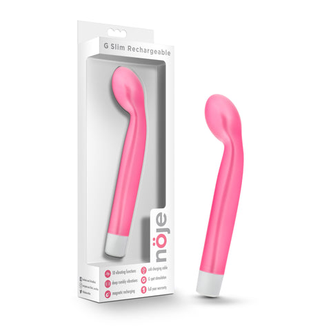 Noje G Slim Rechargeable Rose 8.25 Inch Vibrator Vibrators