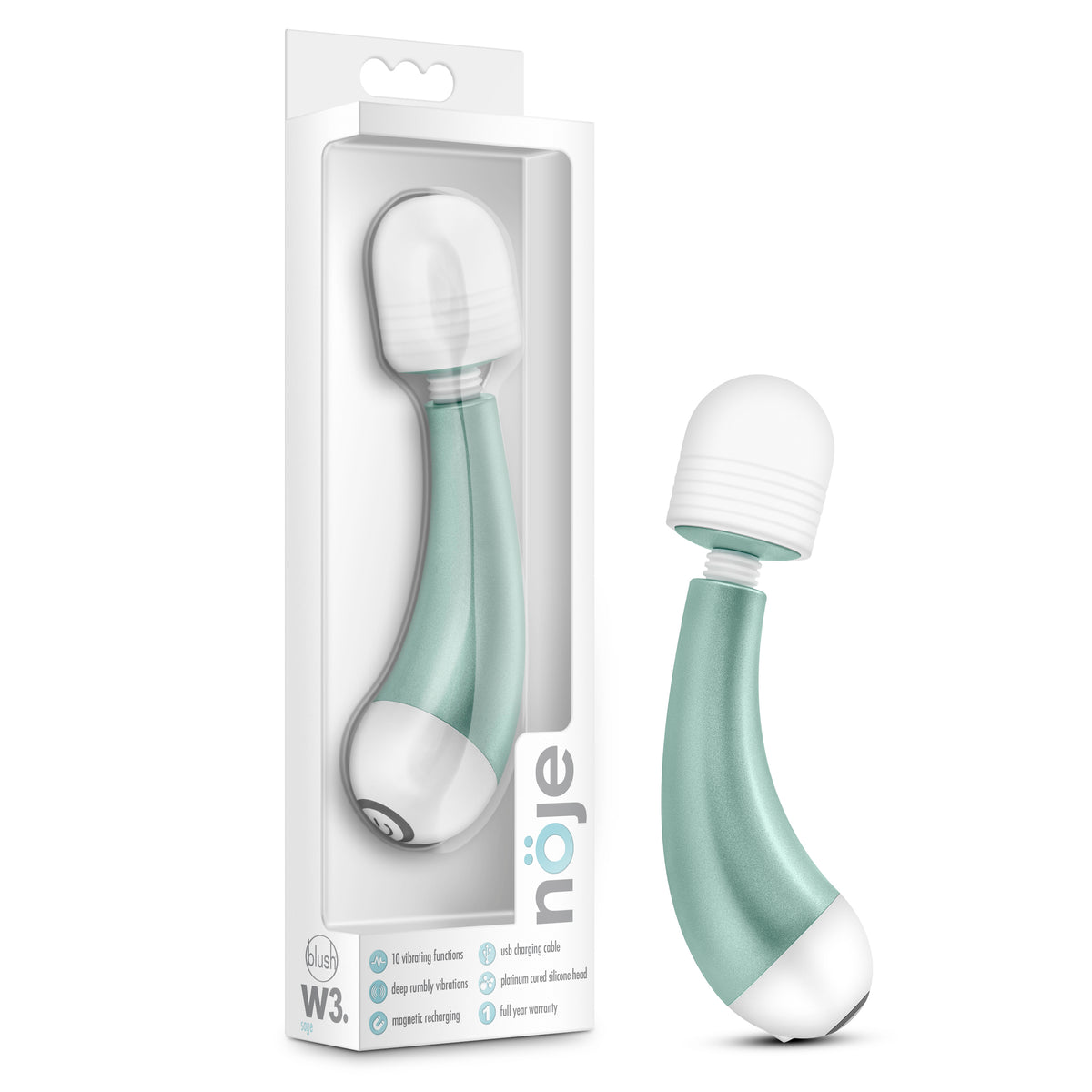 Noje W3 Sage 5.25 Inch Vibrating Pleasure Wand > Sex Toys > Mini Massagers
