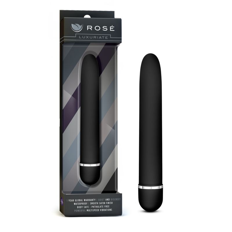 Rose Luxuriate Black Vibrator 7 Inch Multi-Speed Design > Vibrators > Standard Vibrators