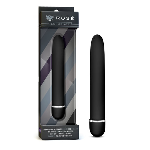 Rose Luxuriate Black Vibrator 7 Inch Multi-Speed Design Vibrators
