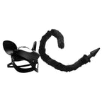 Cat Tail Anal Plug and Leather Mask Set – Adult Fantasy Play Accessories > Bondage Gear > Masks