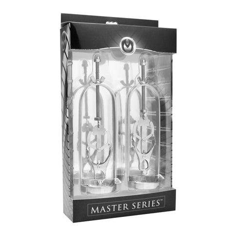 Stainless Steel Clover Clamp Nipple Stretcher for Intense Sensation and Gradual Stretching Nipple Clamps
