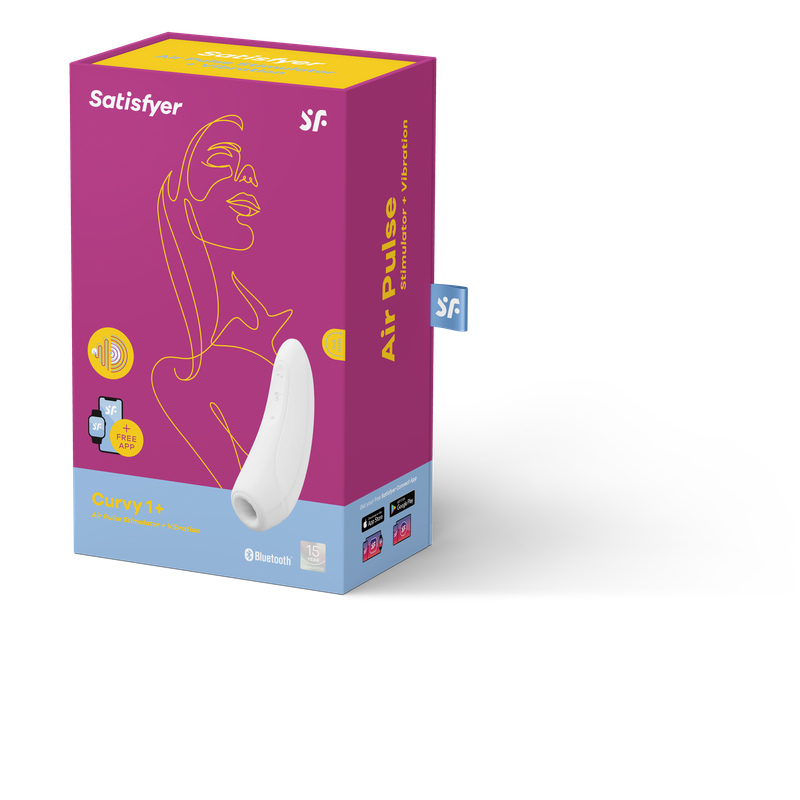 Satisfyer Curvy1+ White Clitoral Stimulator STIMULATORS