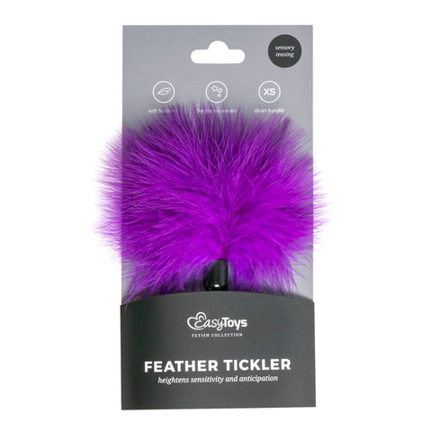 Tickler Purple Small Feather Teaser For Sensual Foreplay Whips & Paddles