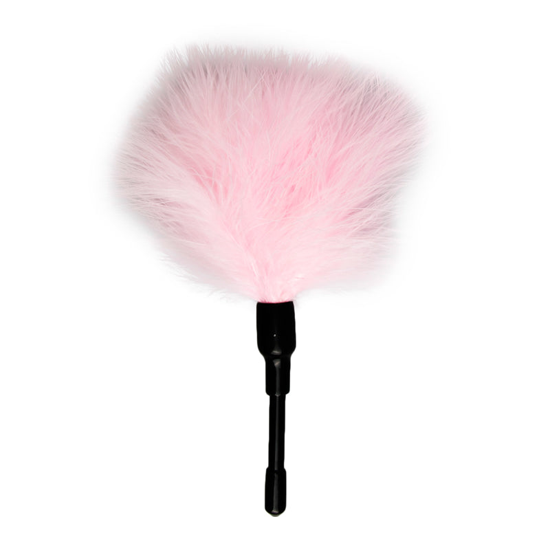 Tickler Pink Small Feather Teaser for Foreplay and Sensual Adventures Whips & Paddles