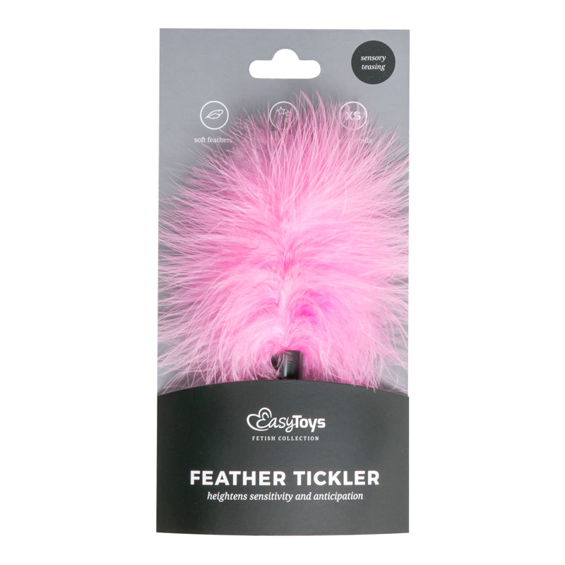 Tickler Pink Small Feather Teaser for Foreplay and Sensual Adventures Whips & Paddles