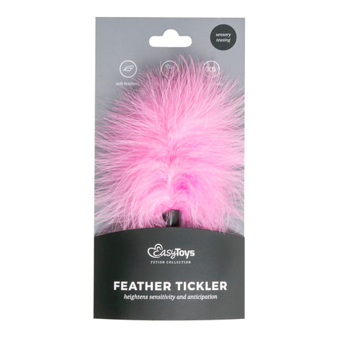 Tickler Pink Small Feather Teaser for Foreplay and Sensual Adventures Whips & Paddles