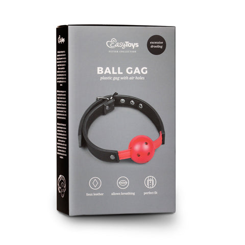 Ball Gag With Red PVC Ball Gags