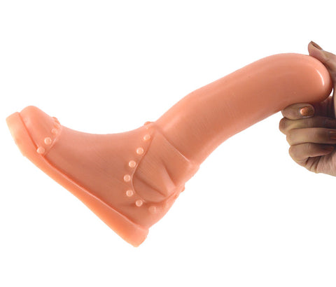 Boot Dildo Flesh - 9 Inch Overall Length Dongs Other