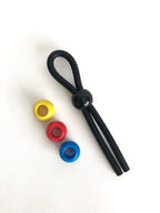 Cock Leash Single Black Adjustable Cock Ring and Control > Cock Ring > Adjustable